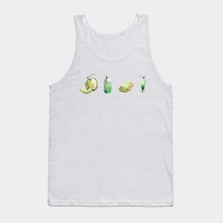 melon, melon soda, melonpan, melon soda float Tank Top